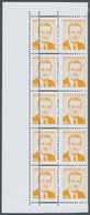 ** Syrien: 1995, President Hafis Al-Assad 500p. Orange Block Of Ten From Left Margin With Vertical SHIF - Syria