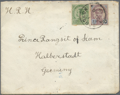 Br Thailand: 1900: 2 Atts And 10 Atts On 24 Atts Tied By "BANGKOK 1 / 25.6.1900" Cds To Envelope Addres - Thailand