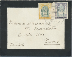 Br Thailand: 1907 Mourning Cover From Bangkok To TUNIS, Franked 1905 1c. And Left Hand Marginal 2c. Gre - Thaïlande