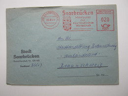 1961 , SAARBRÜCKEN    , Glasklarer Firmen - Freistempel  Auf   Brief - Cartas & Documentos