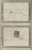 Br Thailand: 1929 ORNAMENTIC Printed Mourning Letter From Bangkok As An Invitation To A Bhuddist Furner - Thailand