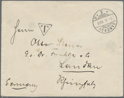 Br Thailand - Besonderheiten: 1905, German Consular Mail Cover Sent Stampless To Landau, Germany With R - Thailand