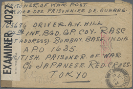 Br Thailand - Besonderheiten: 1942, PRISONER OF WAR MAIL. BURMA THAI RAILWAY. Stampless Envelope Endors - Thaïlande