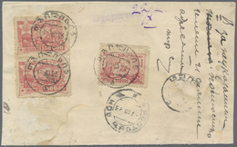 Br Transkaukasien: 1923, 500000 R. And Vertical Pair 150000 R. Red Tied By Cds. "TIFLIS 1.10.23" To Rev - Andere & Zonder Classificatie