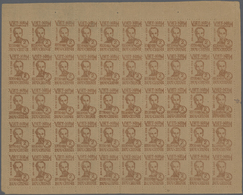 (*) Vietnam-Nord (1945-1975): 1948/1956, Definitives "Ho Chi Minh", 2d. Brown, 5d. Red, 50d. On 5d. Red, - Viêt-Nam