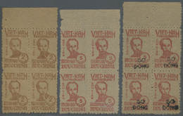 (*) Vietnam-Nord (1945-1975): 1948/1956, President Ho Chi Minh 2d. Pale Brown, 5d. Orange-red And 5d. Or - Viêt-Nam