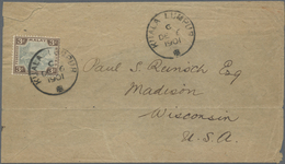 Br Malaiischer Staatenbund: 1901, 3 C Grey/brown Single Franking As Triple Newspaper Rate On Part Of Wr - Federated Malay States