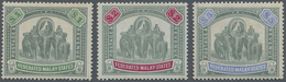 * Malaiischer Staatenbund: 1900, Elephant Definitives With Wmk. Crown CC Set Of Three To $5, Mint Hing - Federated Malay States