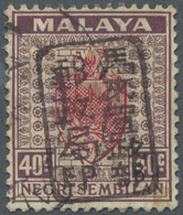 O Malaiische Staaten - Negri Sembilan: Japanese Occupation, General Issues, 1942, NS 40 C. Scarlet/dul - Negri Sembilan