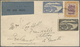 Br Brunei: 1931 Airmail Cover From Brunei To IRELAND Franked By 1924-31 6c., 12c. And 30c. All Tied By - Brunei (1984-...)