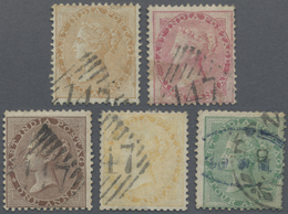 O Malaiische Staaten - Straits Settlements: 1856-65 India Used In Penang: Five East India Stamps Used - Straits Settlements