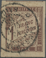 O Malaiische Staaten - Straits Settlements: 1888. French General Colonies Postage Due Yvert 15, 1f Mar - Straits Settlements