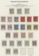 * Malaiische Staaten - Straits Settlements: 1904-10 KEVII, Wmk Mult Crown CA, Set Of 26 Different Stam - Straits Settlements