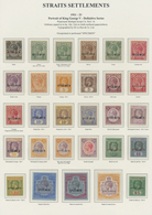 Malaiische Staaten - Straits Settlements: 1921-33 KGV., Watermark Mult Script CA, Complete Set Up To - Straits Settlements