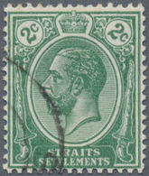 O Malaiische Staaten - Straits Settlements: 1921, KGV 2c. Green With REVERSED Wmk. Mult. Script CA Fin - Straits Settlements