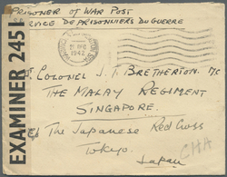 Br Malaiische Staaten - Straits Settlements: 1942. Censored Envelope Headed 'Prisoner Of War Post/Servi - Straits Settlements