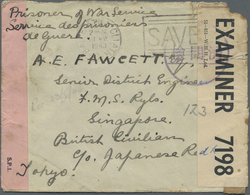 Br Malaiische Staaten - Straits Settlements: 1943. Envelope (corner Faults) Endorsed 'Prisoner Of War S - Straits Settlements