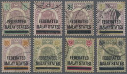 O Malaiischer Staatenbund: 1900, Tiger Head Definitives Of Negri Sembilan Optd. 'FEDERATED MALAY STATE - Federated Malay States