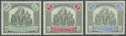* Malaiischer Staatenbund: 1904-22 Elephants $1, $2 And $5, Wmk Mult Crown CA, Mounted Mint, Few Very - Federated Malay States