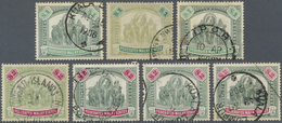 O Malaiischer Staatenbund: 1904-22 'Elephants': Seven Singles Used Postally, With Three $1 And Four $2 - Federated Malay States