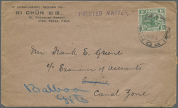 Br Malaiischer Staatenbund: 1915. Envelope Addressed To The Canal Zone Bearing Federated States SG 29, - Federated Malay States
