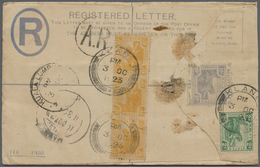 GA Malaiischer Staatenbund: 1923/1931: Three Different Postal Stationery Registered Envelopes Used Upra - Federated Malay States