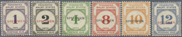 * Malaiischer Staatenbund - Portomarken: 1924, Federated Malay States Postage Dues With Black Or Red S - Federated Malay States