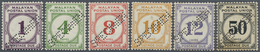 * Malaiischer Staatenbund - Portomarken: 1936, 1c. To 50c., Complete Set Of Six Values With Specimen P - Federated Malay States
