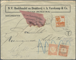 Br Malaiischer Staatenbund - Portomarken: 1925, 10 C. Tied "PENANG" And Boxed Invalididation Mark On Re - Federated Malay States