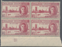 /** Malaiische Staaten - Britische Militärverwaltung: 1946 Unissued 8c. Carmine In The Crown Colony Vict - Malaya (British Military Administration)