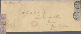 Br Malaiische Staaten - Johor: 1894 Johore-Straits Settlements Combination Cover From Muar To Nelson, N - Johore