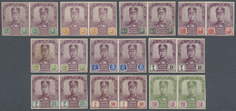 /** Malaiische Staaten - Johor: 1910-19 Definitives Complete Set Of Ten, Wmk Mult Rosettes, Each As IMPE - Johore