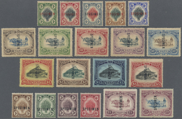 Malaiische Staaten - Kedah: 1912/1919-21: First Issue Complete Set Of 14 Plus 1919-21 Six Stamps Of - Kedah