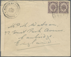 Br Malaiische Staaten - Kedah: 1939, 2 X 4 C Violet, Multiple Franking On Cover From KUALA KETIL, 12.SE - Kedah