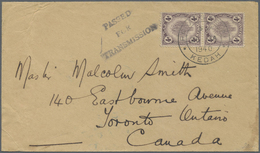 Br Malaiische Staaten - Kedah: 1940, 2 X 4 C Violet Multiple Franking On Cover From PADANG SERAI, 26.JA - Kedah