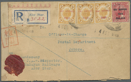 Br/Brfst Malaiische Staaten - Kedah: Japanese Occupation, 1942, 5 C. (3) With General Issue "Dai Nippon 2602. - Kedah