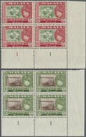 ** Malaiische Staaten - Kedah: 1957, Sultan Badlishah Pictorial Definitives Complete Set Of 11 In Block - Kedah