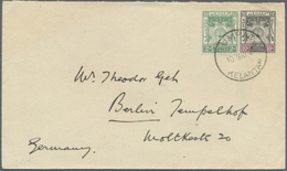 Br Malaiische Staaten - Kelantan: 1927: Cover From Tumpat To Germany, Franked 10c And 2c Tied By Rare " - Kelantan