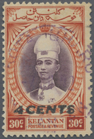 O Malaiische Staaten - Kelantan: Japanese Occupation, 1942, Sunagawa Seal, 4 C./30 C. Canc. Violet "KO - Kelantan