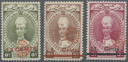* Malaiische Staaten - Kelantan: Japanese Occupation, 1942, Handa Seal, 12 C./8 C., 8 C./5 C. And 10 C - Kelantan
