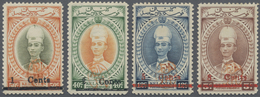 * Malaiische Staaten - Kelantan: 1942 Japanese Occupation: Short Set Of Four (1c On 50c, 2c On 40c, 5c - Kelantan