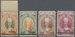 * Malaiische Staaten - Kelantan: 1942 Japanese Occupation: Complete Set Of Four Values Optd. Type 9 An - Kelantan