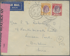 Br Malaiische Staaten - Malakka: 1940 ALOR GAJAH: Censored Airmail Cover From Alor Gajah, Malacca To Du - Malacca