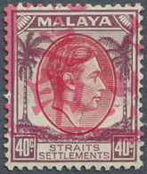 * Malaiische Staaten - Malakka: Japanese Occupation, 1942, 40c. Scarlet And Dull Purple Single Showing - Malacca