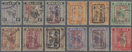 O/Brfst/**/* Malaiische Staaten - Negri Sembilan: 1942: Malaya Japanese Occupation Single Character Overprint On - Negri Sembilan