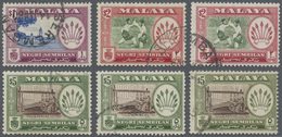 O Malaiische Staaten - Negri Sembilan: 1957/1963, Pictorial Definitives Complete Set Of 16 With The Li - Negri Sembilan