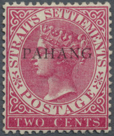 * Malaiische Staaten - Pahang: 1889 2c. Bright Rose Overprinted "PAHANG" With ANTIQUE LETTERS (Type 2a - Pahang