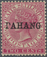 (*) Malaiische Staaten - Pahang: 1890 QV 2c. Rose, WATERMARK INVERTED, Optd. "PAHANG" (Type 4, With Dama - Pahang