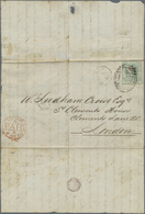 Br Malaiische Staaten - Penang: 1869 Large Part Letter To London Franked By Straits Settlements 1867 24 - Penang