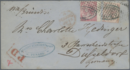 Br Malaiische Staaten - Penang: 1874 Cover From Penang To Germany 'Via Brindisi' Franked By Straits Set - Penang